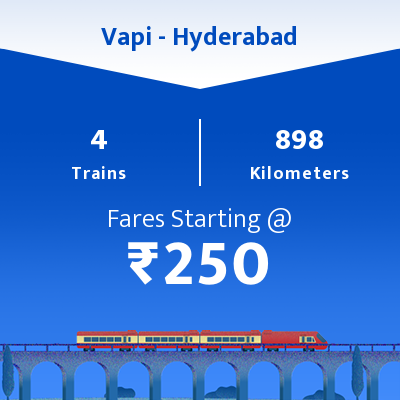 Vapi To Hyderabad Trains